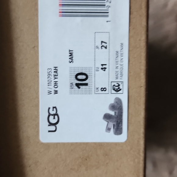 UGG oh yeah slipper slide fluff 10 grey - Picture 7 of 7